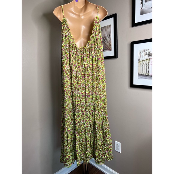 Anthropologie Flounced Maxi Lounge Dress - Picture 6 of 7